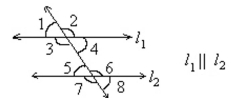 <strong>Identify angles 6 and 7 as alternate interior, alternate exterior, corresponding, or vertical. </strong> A)Corresponding B)Vertical C)Alternate interior D)Alternate exterior