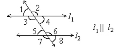 <strong>Identify angles 2 and 7 as alternate interior, alternate exterior, corresponding, or vertical. </strong> A)Alternate exterior B)Alternate interior C)Corresponding D)Vertical
