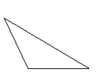 <strong>Which triangle is obtuse?</strong> A) B) C) D)