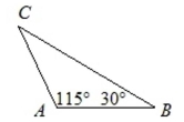 <strong>Find the measure of angle C. </strong> A)30° B)25° C)40° D)35°