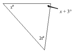 <strong>Find the value of . </strong> A)42 B)21.75 C)19.5 D)44.25