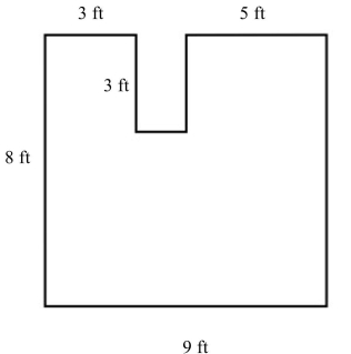 <strong>Find the perimeter. Assume all angles are right angles and note that the figure is not drawn to scale. </strong> A)48 ft B)28 ft C)35 ft D)40 ft