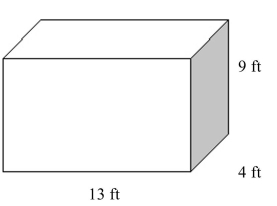 <strong>Find the volume of the rectangular solid. </strong> A) B) C) D)