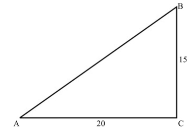 <strong>Use the given right triangle to find sin A. </strong> A) B) C) D)