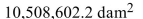 <strong>Use an English/Metric conversion for area given in the table to convert the following measurement to the Specified measurement. Round to the nearest hundredth, if necessary. </strong> A) B) C) D)
