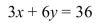 <strong>Find the coordinates of the x-intercept. </strong> A)(12, 0) B)(0, 12) C)(0, 6) D)(6, 0)