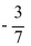<strong>Find the slope of the line passing through the points (3, 1)and (0, -6).</strong> A) B) C) D)