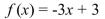 <strong>Graph the linear function. </strong> A) B) C) D)