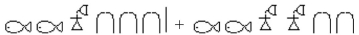 Add. Leave your answer in the Egyptian system.