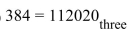 <strong>Convert the number to base 10, then change to base three. </strong> A) B) C) D)