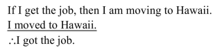 Identify p and q. Then translate the argument into symbols and determine whether it is valid or invalid.