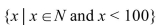 <strong>Which set is finite?</strong> A){2, 4, 6, 8, 10, 12, . . .} B) C) D)