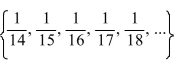 Find the general term of the set.