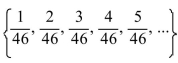 The general term of the set is .