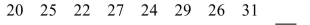 <strong>Use inductive reasoning to find a pattern, and then make a reasonable conjecture for the next number in the Sequence. </strong> A)34 B)36 C)26 D)28