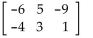 <strong>Determine the size of the matrix. </strong> A) 6 B) 3 × 2 C) 2 × 3 D) 3