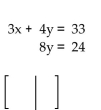 <strong>Write the augmented matrix for the system. </strong> A) B) C) D)