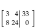 <strong>Write the augmented matrix for the system. </strong> A) B) C) D)