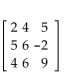 <strong>Write the augmented matrix for the system. </strong> A) B) C) D)