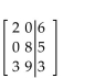 <strong>Write the augmented matrix for the system. </strong> A) B) C) D)
