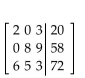 <strong>Write the augmented matrix for the system. </strong> A) B) C) D)