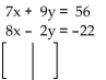<strong>Write the augmented matrix for the system. </strong> A) B) C) D)