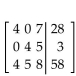 <strong>Write the augmented matrix for the system. </strong> A) B) C) D)