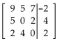 <strong>Write a system of equations associated with the augmented matrix. Do not try to solve. </strong> A) B) C) D)