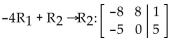 <strong>Perform the indicated row operation on the given augmented matrix. </strong> A) B) C) D)