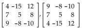 Determine the row operation that was used on the first matrix to obtain the second matrix.