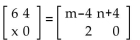 <strong>Find the values that make the equation true. </strong> A) m = 0; n = 10; x = 0 B) m = 6; n = 4; x = 2 C) m = -10; n = 0; x = -2 D) m = 10; n = 0; x = 2