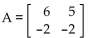 <strong>For the given matrix A, find -A. </strong> A) B) C) D)