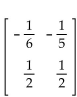 <strong>For the given matrix A, find -A. </strong> A) B) C) D)