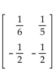 <strong>For the given matrix A, find -A. </strong> A) B) C) D)