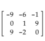 <strong>For the given matrix A, find -A. </strong> A) B) C) D)