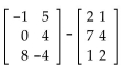 <strong>Perform the indicated operation, if possible. </strong> A) B) C) D)