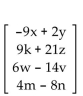 <strong>Perform the indicated operation, if possible. </strong> A) B) C) D)