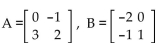 Given matrices A and B, find the indicated matrix if possible. - Find AB.