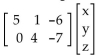 Find the product if possible. - 