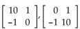 Determine whether the matrices in each pair are inverses of each other. -