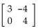 Find the inverse of the matrix, if possible. - 