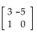 Find the inverse of the matrix, if possible. - 