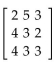 Find the determinant of the given matrix. - 