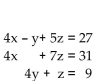 Solve the system, using Cramer's rule, if possible. - 