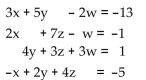 Use Cramer's rule to solve the system. - 