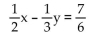 <strong>Solve the system by substitution. 2y = 3x - 7 </strong> A) (x, y) 2y = 3x - 7 B) C) D)