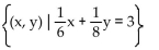 <strong>Solve the system by addition. 3 = 7</strong> A) B) (18, 0) C) (0, 24) D)