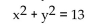 Determine whether the given point is in the solution set to the given system. -(-2, -3) x - 5y = 13