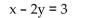 Solve the system. -   