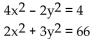 Solve the system. - 
